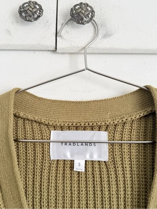 Tradlands Shelter Cardigan - Light Olive - Picture 6 of 9